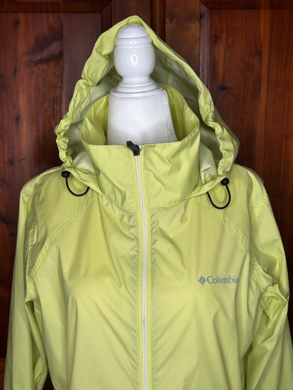 Columbia NEW Hooded Switchback Rain Jacket - Water Resistant Zip Front Hiking - Picture 4 of 17